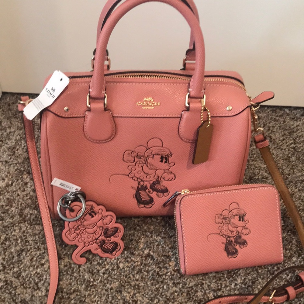 Coach Disney Minnie Mouse Purse, Wallet, Keychain